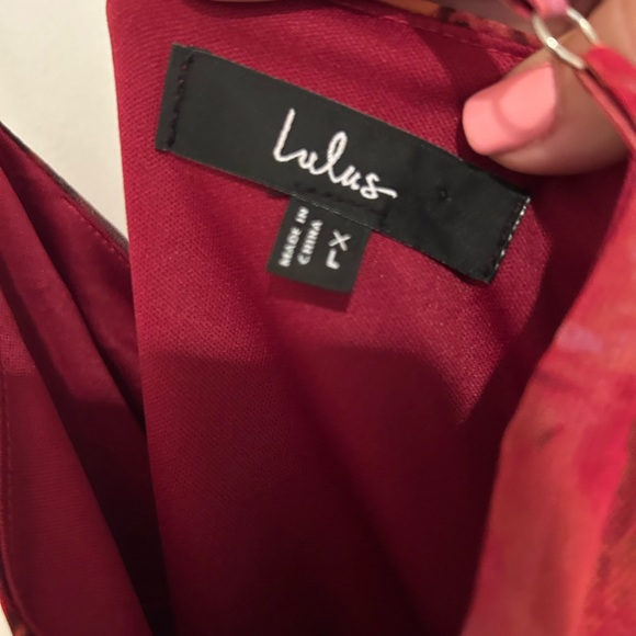 Lulu's Red Sleeveless Maxi Dress with Slit - Picture 3 of 10